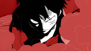 Luffy Of One Piece Serious Look Wallpaper