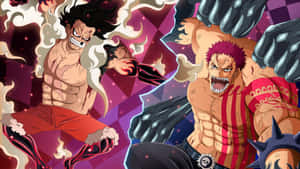 Luffy Versus Katakuri Battle Wallpaper