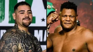 Luiz Ortis And Andy Ruiz Collage Wallpaper