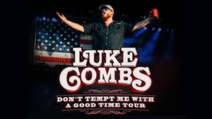 Luke Combs Singing His Heart Out On A Nashville Stage. Wallpaper