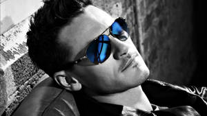 Luke Evans Police Eyewear Wallpaper