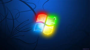 Luminescent Windows 7 Logo Wallpaper