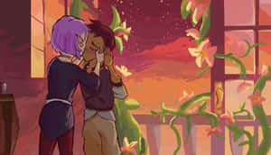 Lumity Tender Moment Sunset Wallpaper