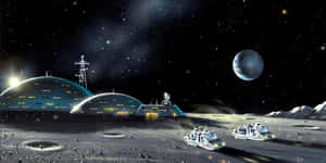 Lunar_ Colony_ Concept_ Art Wallpaper