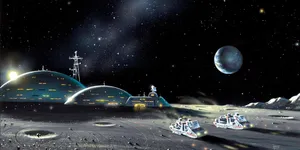 Lunar_ Colony_ Concept_ Art Wallpaper