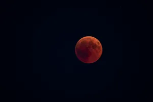 Lunar_ Eclipse_ Red_ Moon Wallpaper
