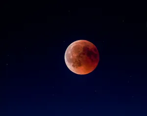 Lunar Eclipse Red Moon Wallpaper
