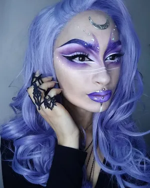 Lunar_ Fantasy_ Makeup_ Look Wallpaper