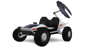 Lunar Rover On The Moon's Surface Wallpaper