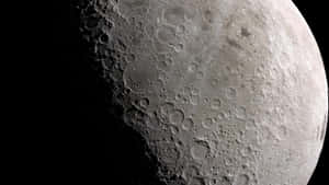 Lunar_ Surface_ Craters_ Closeup Wallpaper