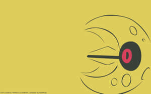 Lunatone Pokemon Yellow Minimalist Wallpaper