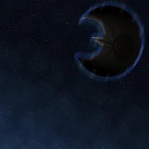 Lunatone With Night Sky Background Wallpaper