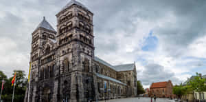 Lund Cathedral Exterior Sweden Wallpaper