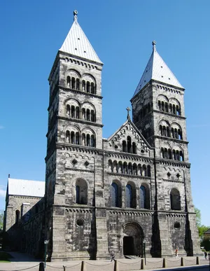 Lund Cathedral Twin Towers Wallpaper