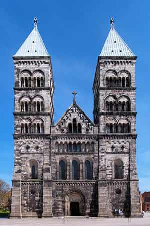 Lund Cathedral Twin Towers Wallpaper