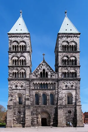 Lund Cathedral Twin Towers Wallpaper