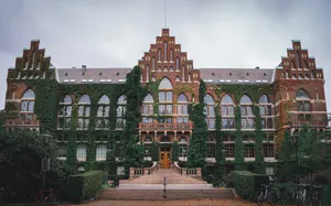 Lund University Main Building Exterior Wallpaper