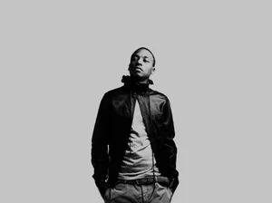 Lupe Fiasco Monochrome Portrait Wallpaper