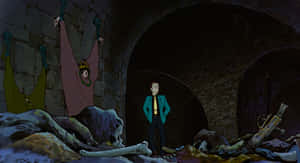 Lupin And Clarisse In The Castle Of Cagliostro Wallpaper