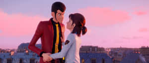 Lupin I I Iand Laetitia Rooftop Meeting Wallpaper