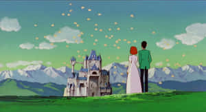 Lupin Iii And Clarisse On A Romantic Journey In The Castle Of Cagliostro Wallpaper