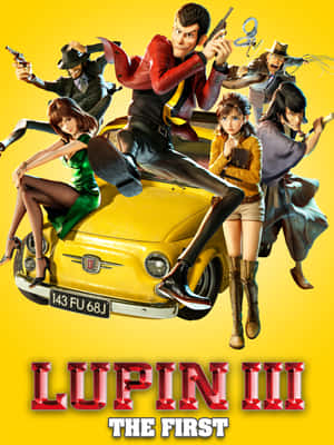 Lupin Iii And Laetitia Bresson In An Action-packed Scene Wallpaper