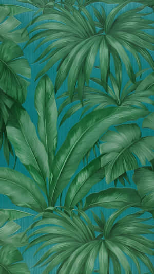 Lush Green Jungle Print Wallpaper