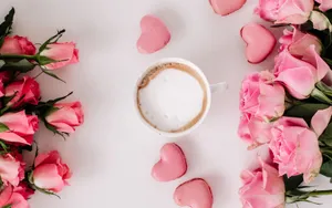 Lush Green Meadow Surrounded By Tall Rocky Peaks Wallpaper