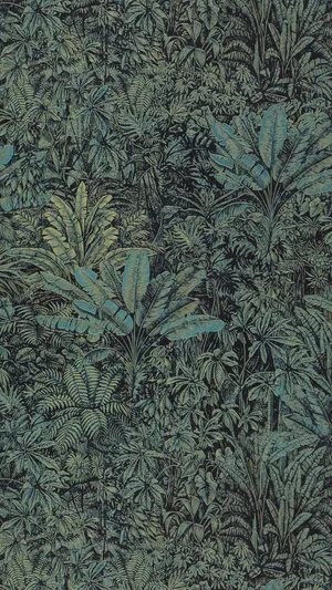 Lush Jungle Print Design Wallpaper