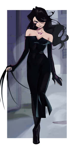 Lust From Fullmetal Alchemist Striking A Pose In A Dark, Mysterious Setting. Wallpaper