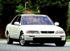 Luxurious Acura Legend On The Street Wallpaper