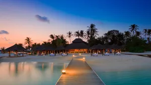 Luxurious Beach Resort Getaway Wallpaper