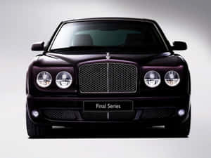 Luxurious Bentley Arnage In A Showroom Wallpaper