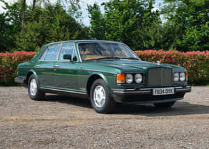Luxurious Bentley Eight On A Scenic Drive Wallpaper