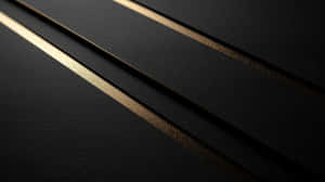 Luxurious Black And Gold Minimalist Background With Elegant Texture Wallpaper