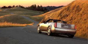 Luxurious Cadillac Xlr Convertible On Display Wallpaper