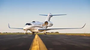 Luxurious Cessna Plane On The Runway Wallpaper