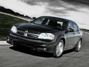 Luxurious Dodge Avenger In Crisp Sunset Wallpaper