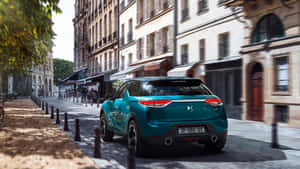 Luxurious Ds 3 Crossback Suv In Urban Landscape Wallpaper