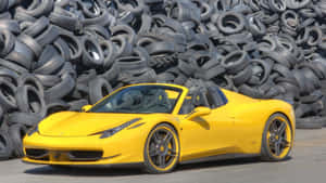 Luxurious Ferrari 458 Spider In Its Full Glory. Wallpaper