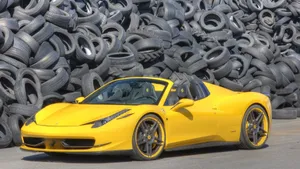 Luxurious Ferrari 458 Spider In Its Full Glory. Wallpaper
