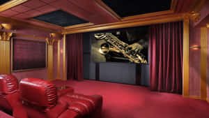 Luxurious Home Cinema Experience Wallpaper