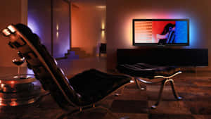 Luxurious Home Cinema Setup Wallpaper