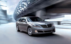 Luxurious Hyundai Equus In A Stunning Setting Wallpaper