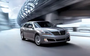 Luxurious Hyundai Equus In A Stunning Setting Wallpaper