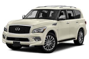 Luxurious Infiniti Qx80 Suv On The Road Wallpaper