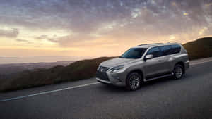 Luxurious Lexus Gx 460 In Motion Wallpaper