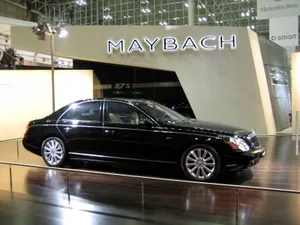 Luxurious Maybach Models On Grand Display Wallpaper