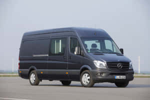 Luxurious Mercedes Benz Sprinter On The Road Wallpaper