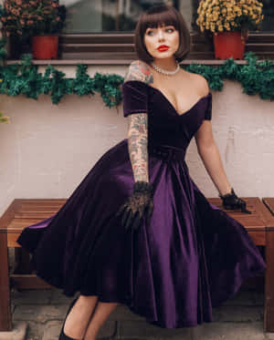 Luxurious Royal Purple Velvet Texture Wallpaper